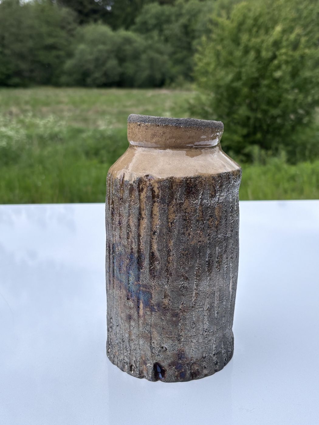 Stribet vase